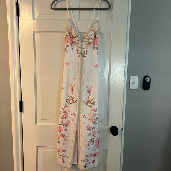 Red Dress Boutique Floral Midi Dress - White and Pink - NWT - Picture 3 of 5